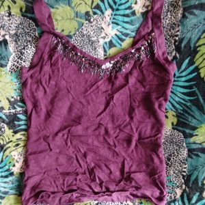 Girls sparkly tank top size small